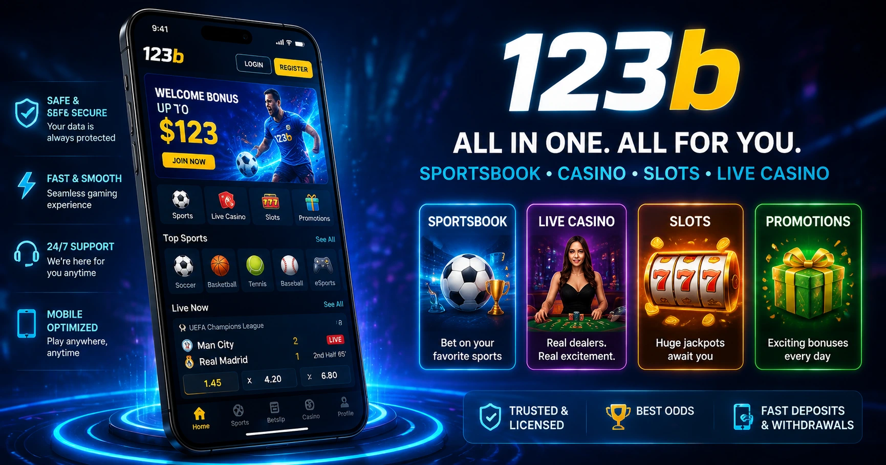 Overview of the 123b app - image 1